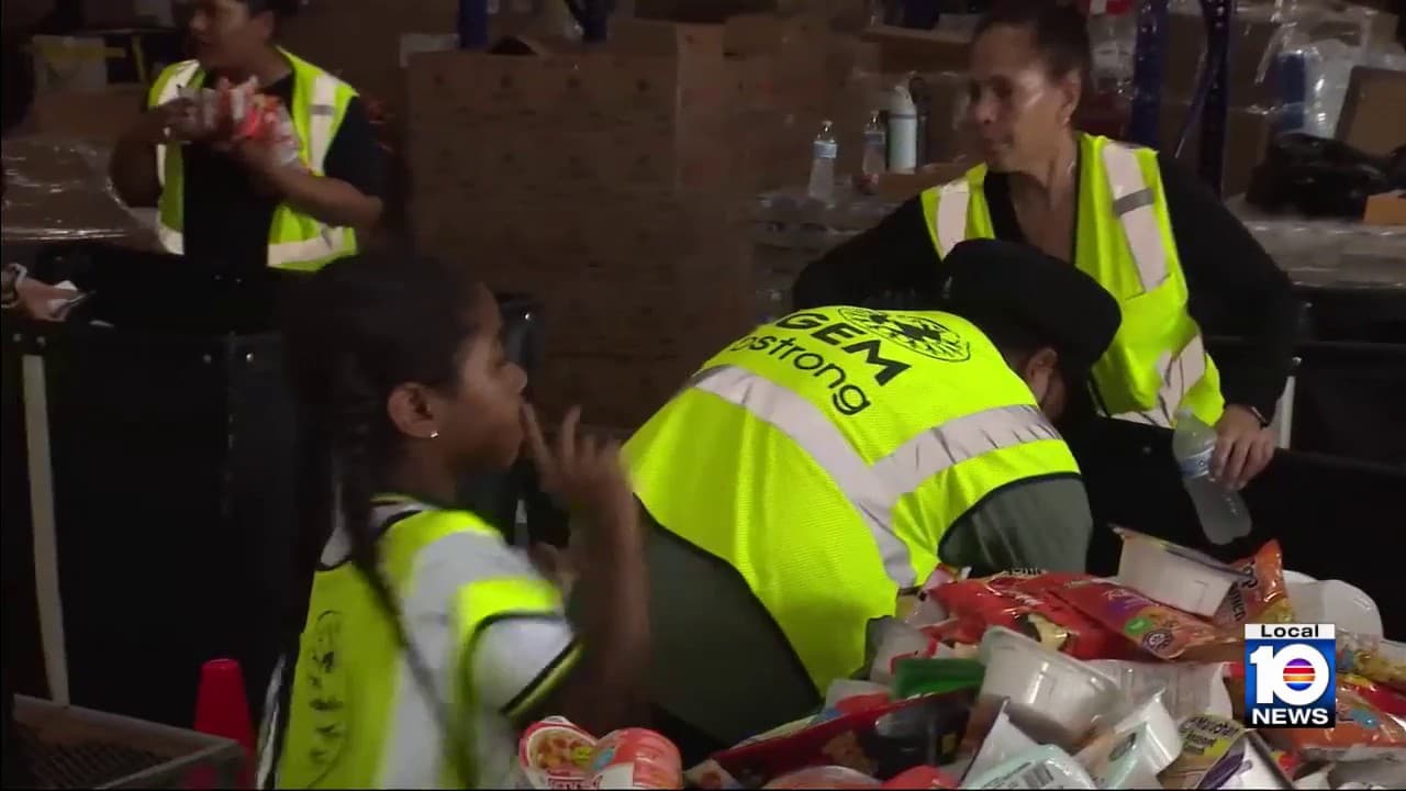 South Florida Volunteers Pack Up Supplies for Victims of Hurricane Melissa